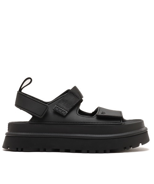 「UGG」 フラットサンダル 24.0cm ブラック レディース