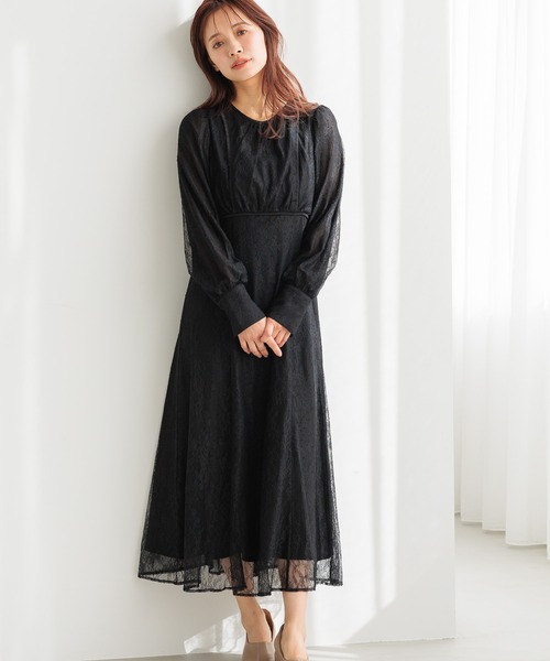 「mysty woman」 長袖ワンピース FREE ピンク レディース_画像8