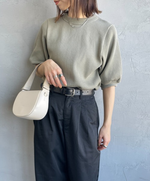 「AMERICANA」 半袖Tシャツ ONE SIZE オフホワイト レディース_画像3