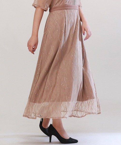 「TRUDEA」 半袖ワンピース MEDIUM チャコールグレー レディース_画像7