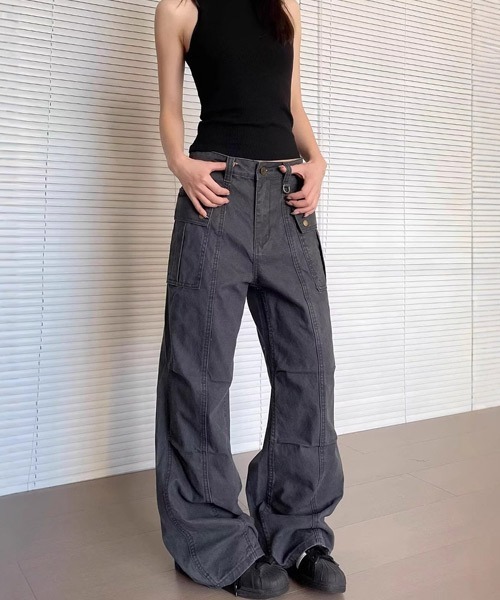 「Ressaca」 カーゴパンツ L アイボリー レディース_画像4