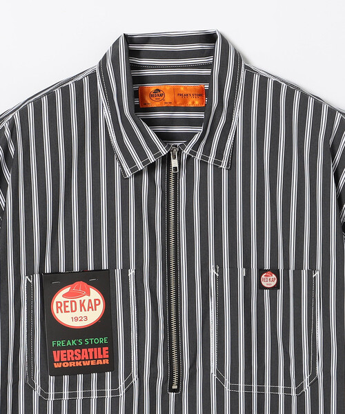 「RED KAP」 半袖シャツ「FREAK’S STOREコラボ」 MEDIUM グレー メンズ_画像3