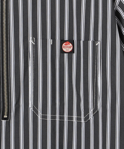 「RED KAP」 半袖シャツ「FREAK’S STOREコラボ」 MEDIUM グレー メンズ_画像4