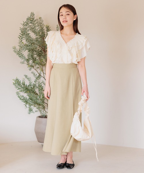「mysty woman」 ノースリーブブラウス FREE オフホワイト レディース_画像5