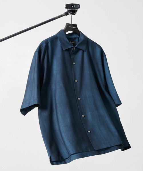 UNITED TOKYO 切替デザイン Tシャツ 2枚セット UNITED TOKYO（ユナイテッドトウキョウ） 七分袖 シャツ 「新作」アー
