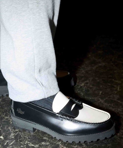The Kenford Fineshoes ローファー 26 ブラック×ホワイト メンズ