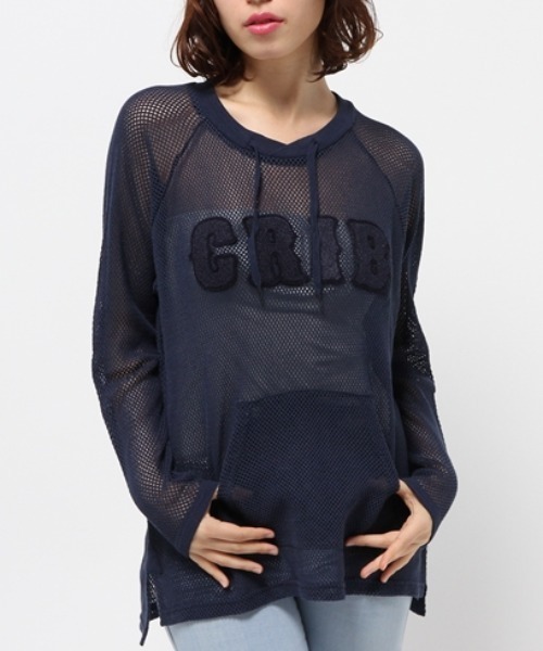 tシャツ M0376 コットンメッシュプルオーバー レディース