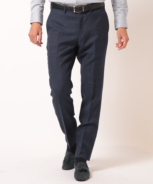 スラックス 「ACTIVE TAILOR」ミックスヤーン/ホップサックスラックス「セットアップ・スリーピース対応」 メンズ