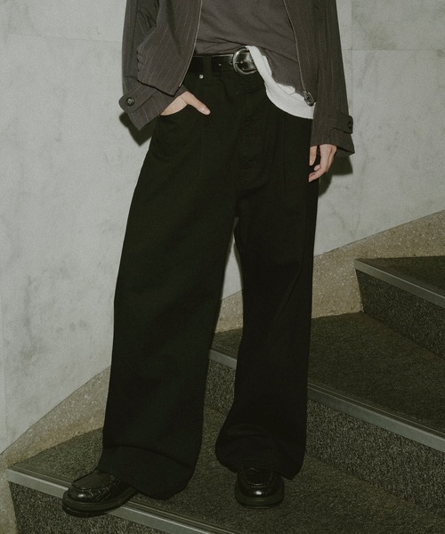 JieDa（ジエダ） ジーンズ WIDE ONE TUCK STRAIGHT DENIM メンズ