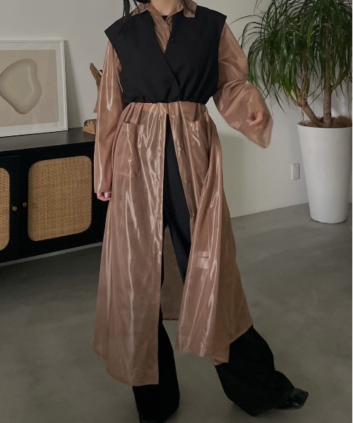 専用AMERI RUSSELL LACE SHIRT COAT Ameri（アメリ） ブラウス シャツ RUSSELL LACE SHIRT COAT レディース