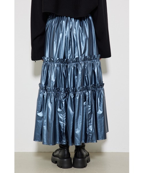 スカート シャイニーティアードスカート レディース : 76748074  