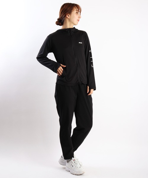 フィラパーカー FILA ジャージ 接触冷感 軽量スムース 長袖 ジップパーカー 薄手