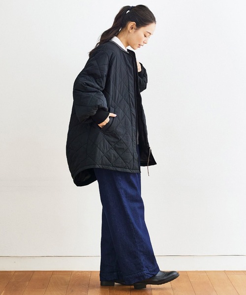 and myera 裏がボアのジーンズ ダークブルー