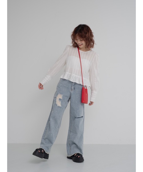 jumelle ジーンズ デニム デニムパンツ clash bijou denim pants