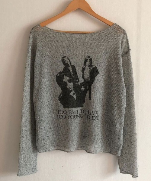 ニット セーター ヴィンテージシアーニット長袖トップス レディース