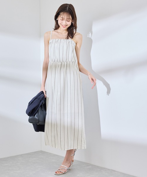 新品アルベロベロ　麻混チュニックワンピース 新品アルベロベロ麻混チュニックワンピース