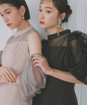 ドレス 「洗える/マルチway」ギャザーシアー...の詳細画像1