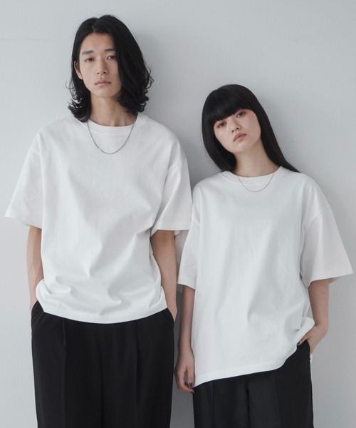 tシャツ 「unisex」スマイルダブルコットン Tシャツ レディース メンズ THE STANDARD tシャツ STANDARD/シルキーリッチヘビーコットンT