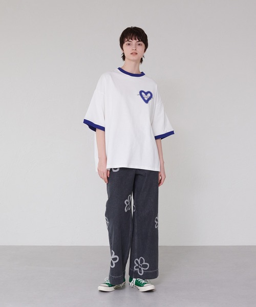 ONCILY tシャツ HEART LOGO RINGER T-SHIRT / ハートロゴ