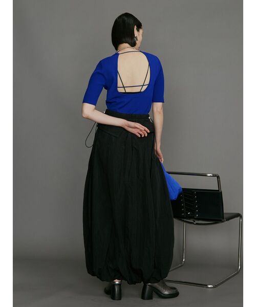 UN3D. ニット セーター BACK OPEN KNIT TOP / バックオープン