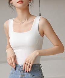 DAY CLOSET タンクトップ ノースリーブ レディース 高ストレッチカップ