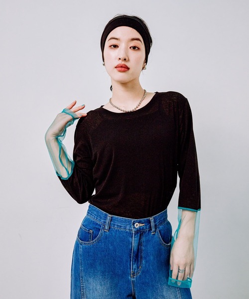 LEPSIM tシャツ 袖切り替えプルオーバー 140912 レディース
