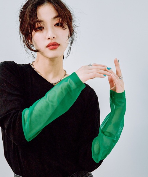 LEPSIM（レプシィム） tシャツ 「累計販売数5万枚突破」袖切り替えプル