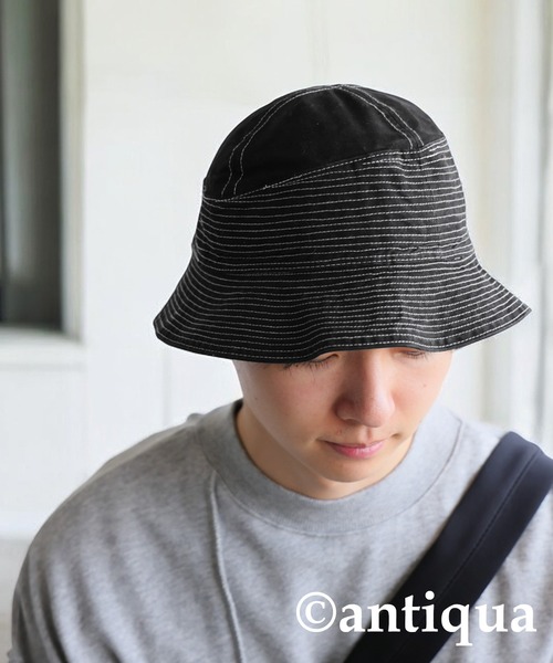 antiqua 帽子 ハット ステッチデザインハット レディース メンズ