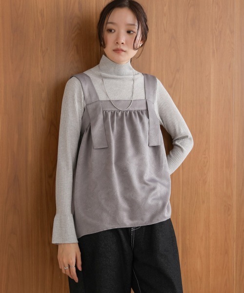 BAB（バブ） ブラウス シャツ 「セットアップ対応」マットサテン