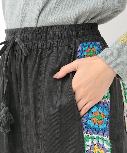 チチカカ（TITICACA） パンツ Rico クロシェコールパンツ レディース