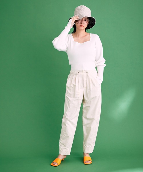 ADAM ET ROPE◆セーター(厚手)/FREE/アクリル/GRY SALON adam et ropé(サロン アダム エ ロペ) / モヘアシルク