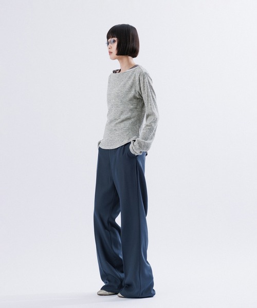 tシャツ EYELET WAFFLE BOATNECK L/S TOPS レディース M TO R tシャツ EYELET WAFFLE BOATNECK L/S TOPS レディース