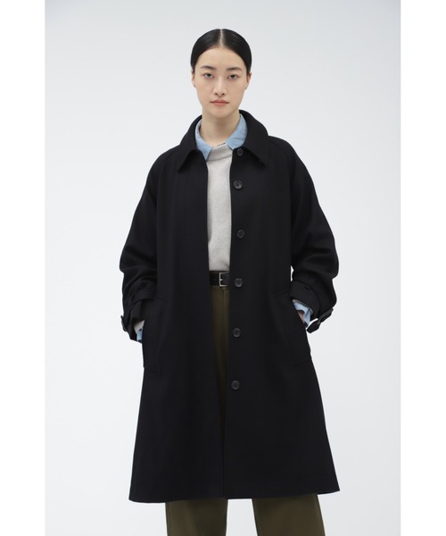 MARGARET HOWELL ステンカラーコート MILLED WOOL TWILL レディース  