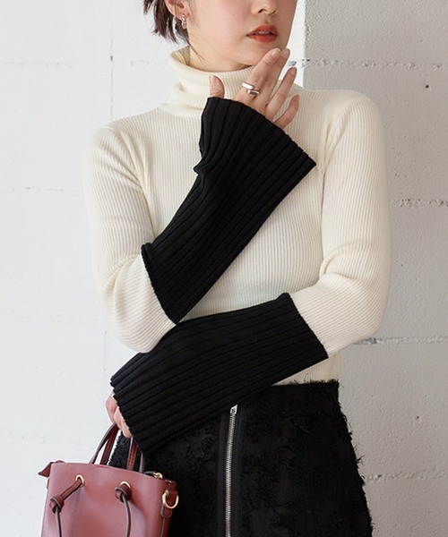 ご購入者様決定꒰SUREVE꒱ ベルスリーブ ニット ピンク セーター 長袖