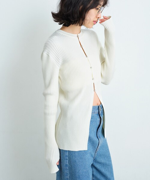 CODE A カーディガン fronthook knit cardigan レディース : ZOZOTOWN