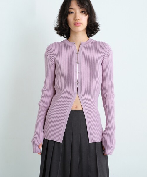 CODE A カーディガン fronthook knit cardigan レディース : ZOZOTOWN