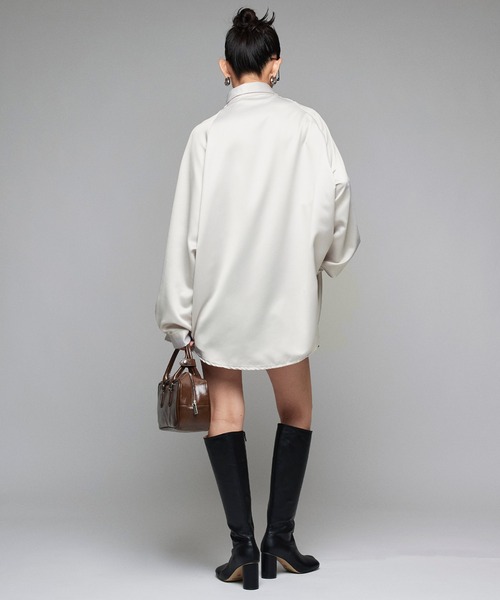 Narcissus ブラウス シャツ 「Narcissus」サテンシャツ