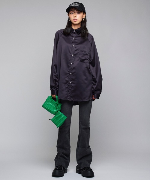ブラウス シャツ 「Narcissus」サテンシャツ レディース Narcissus ブラウス シャツ 「Narcissus」サテンシャツ