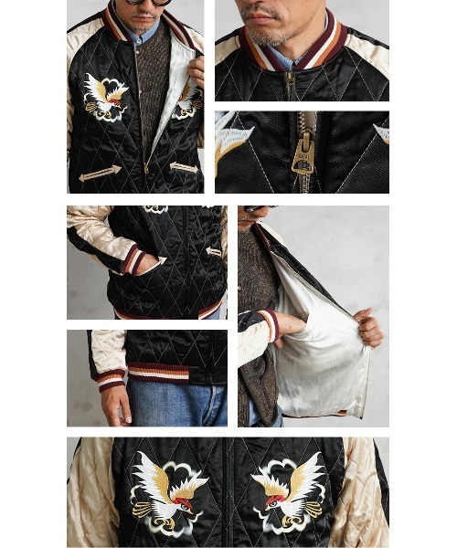 RAYON SOUVENIR JACKET Houston 最終値下 HOUSTON（ヒューストン） ブルゾン アウター HOUSTON 51392 QUILTING