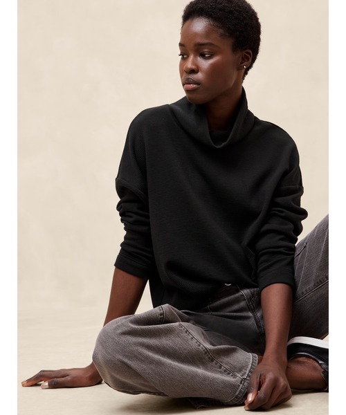 バナナリパブリック　レディース　タートルスウェット BANANA REPUBLIC トレーナー スウェット FACTORY STORE