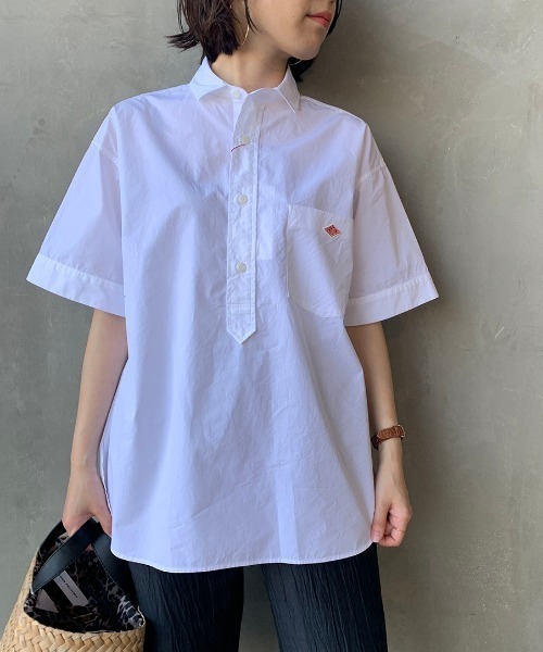 Danton 「DANTON」 半袖シャツ 36 ベージュ レディース