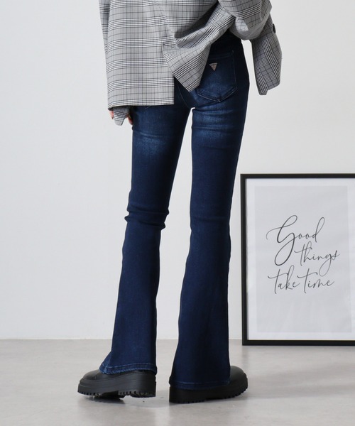 【新品未使用】GUESS フリンジフレアデニム GUESS ジーンズ デニム デニムパンツ SHARONA MR FLARE フレア