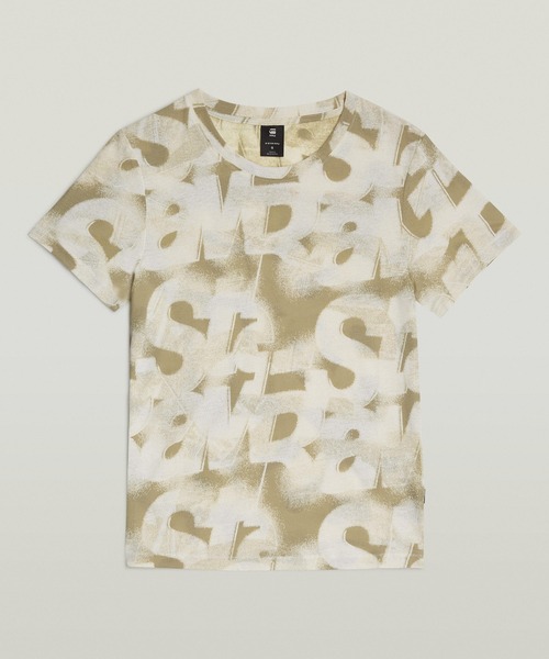 G-STAR RAW tシャツ SPRAYED LETTERS TOP/スプレーグラフィック