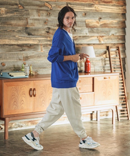 CAMBIO（カンビオ） カーディガン mcg3584-High Gauge Cotton Knit 3-4
