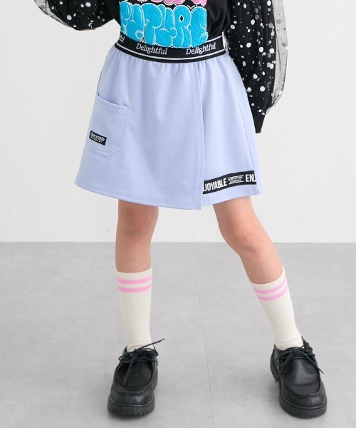 パンツ ウエストロゴゴムラップキュロット（女の子） キッズ