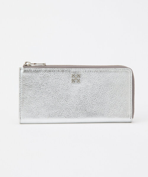 美品★russet ロングウォレット　ターコイズ★ リアルスタイル REAL STYLE 長財布 レディース 大容量 軽量