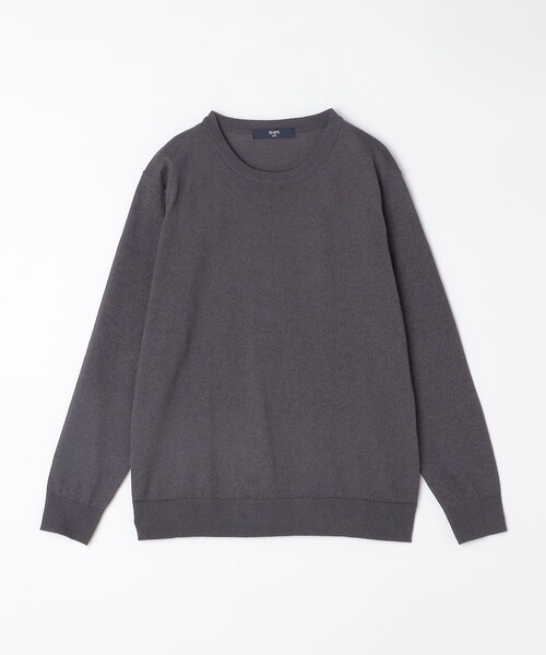SHIPS スキッパーロングサーマル　ニット　Tシャツ　グレー SHIPS - SHIPS スキッパーロングサーマル ニット Tシャツの通販