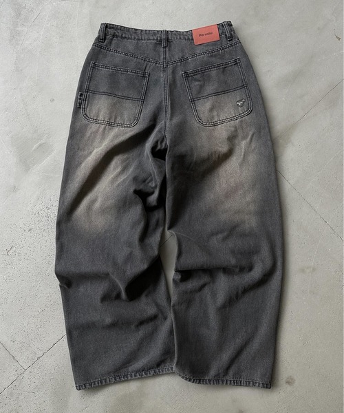 ペルーシュ　デニムパンツ　ブラック　グレー　完売品 ペルーシュ デニムパンツ ブラック グレー 完売品 Perushu