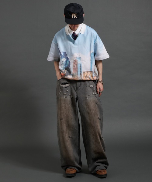 punk似　ダメージジーンズ 9090 × Wudge Boy Damage Denim Pants – YZ
