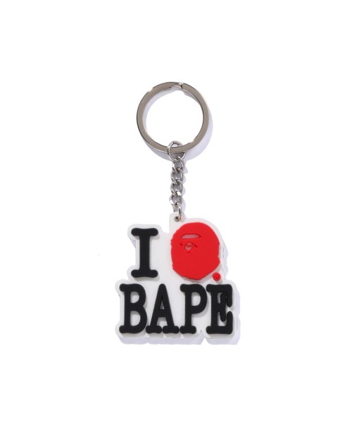 A BATHING APE エコバッグキーホルダー A BATHING APE キーホルダー I LOVE BAPE KEYCHAIN : ZOZOTOWN